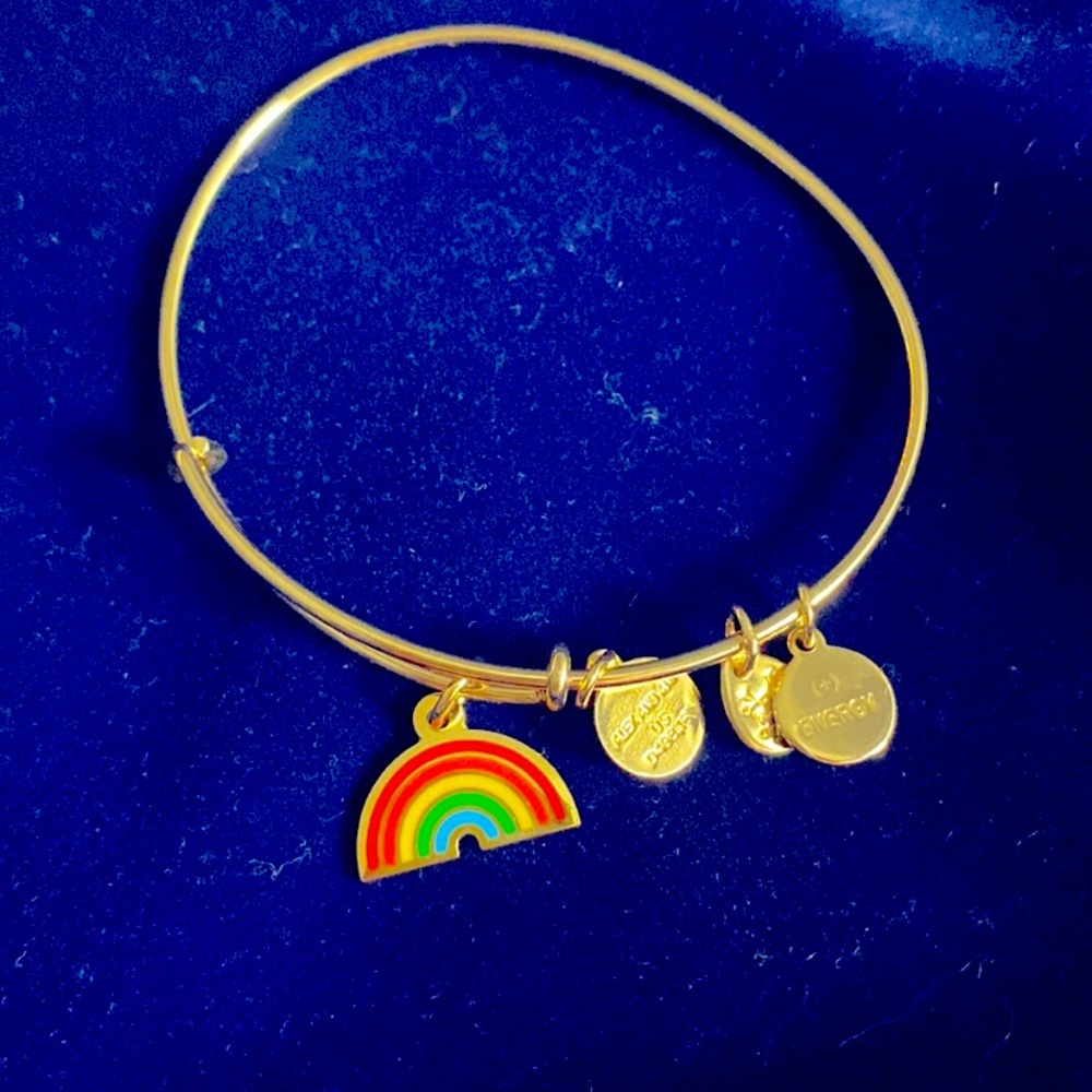 Alex and Ani Gold Rainbow Bangle